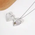 Love Heart Locket Pendants for Women Men Openable Photo Frame Picture Necklace. 