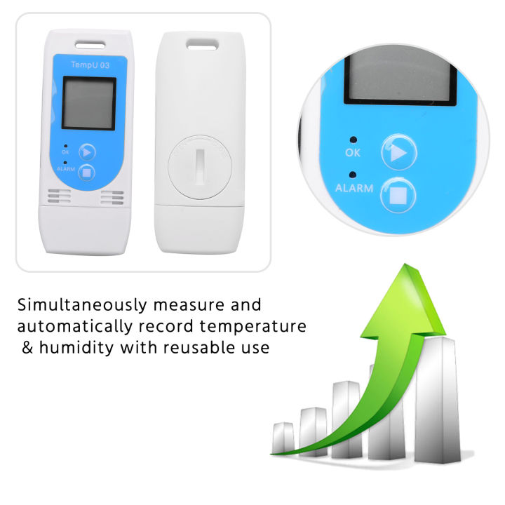 Humidity Reader Usb Type USB Temperature Humidity Data Logger with 12,000 Record Capacity ...