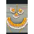 Artificial flower ornaments set /flower jewellery for girls and women. 
