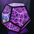 1 PCS Dodecaedron Color Art Light Fantasy Geometry Space LED Art Lamp USB Charging Christmas Gifts. 