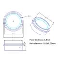R502-F Waterproof Small DC3.3V Diameter 21.5mm MX1.0-6Pin Capacitive Round LED Fingerprint Module Sensor Scanner A. 