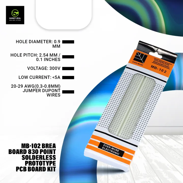Mb-102%20Breadboard%20830%20Point%20Solderless%20Prototype%20Pcb%20Board%20Kit%20(High%20Quality)%20-%20Remote%20Control%20Switch%20-%20Image%203