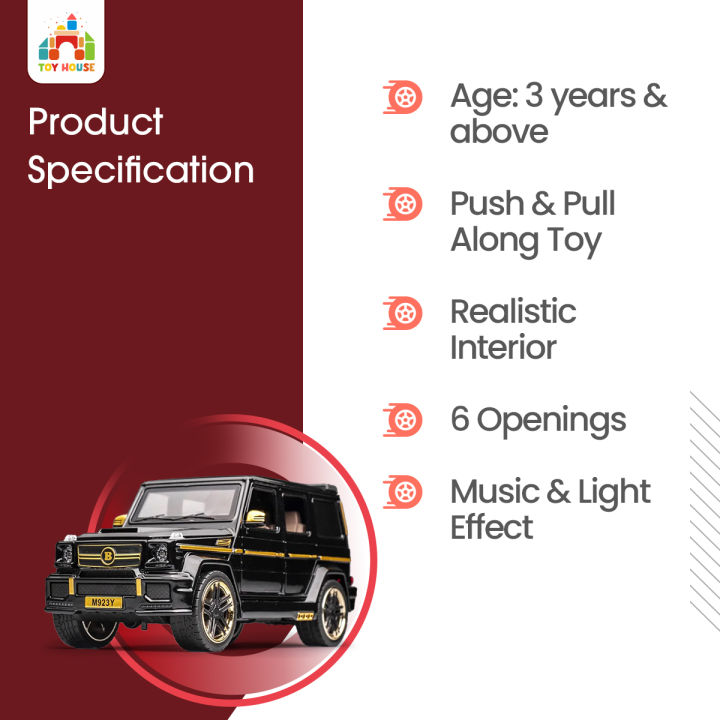 1:24%20Scale%20Brabus%20Mercedes%20Benz%20G65%20Model%20Car%20Diecast%20Metal%20Car%20Toy%20Vehicle%20Alloy%20Car%20Miniature%20Toy%20Birthday%20Present%20-%20Image%205