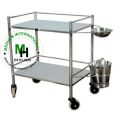 Stainless Steel Dressing Trolley without Bowl and Balti(Big Size). 