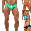 Sunnyheart Swimming Trunks Solid Color Le-up Stretchy Swimming Trunks. 