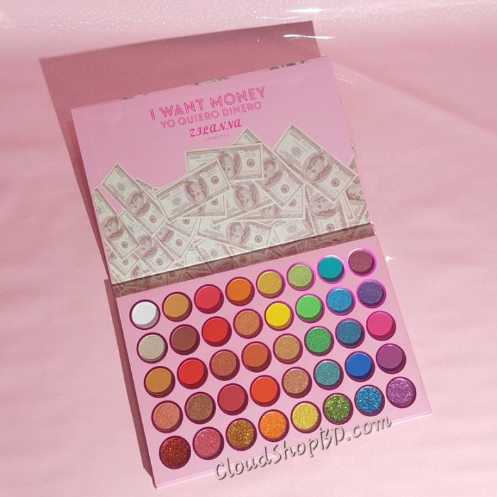 ZILANNA Cosmetics I Want Money 40 Colors Eyeshadow Palette