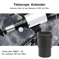 1.25 inch Extension Tube for Astronomy Telescope Monocular Eyepiece with Brass Compression Ring. 