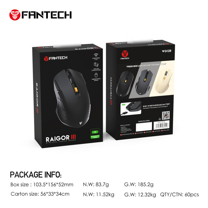 FANTECH%20RAIGOR%20III%20WG12R%20Rechargeable%20Wireless%20Mouse%202.4Ghz%20Stable%20Wireless%20Connection%202000DPI%20Pixart%20Sensor%20Ambidextrous%20Design%20Portable%20Mice%20For%20Laptop%20PC%20Computer%20Gaming%20Gamer%20-%20Image%209