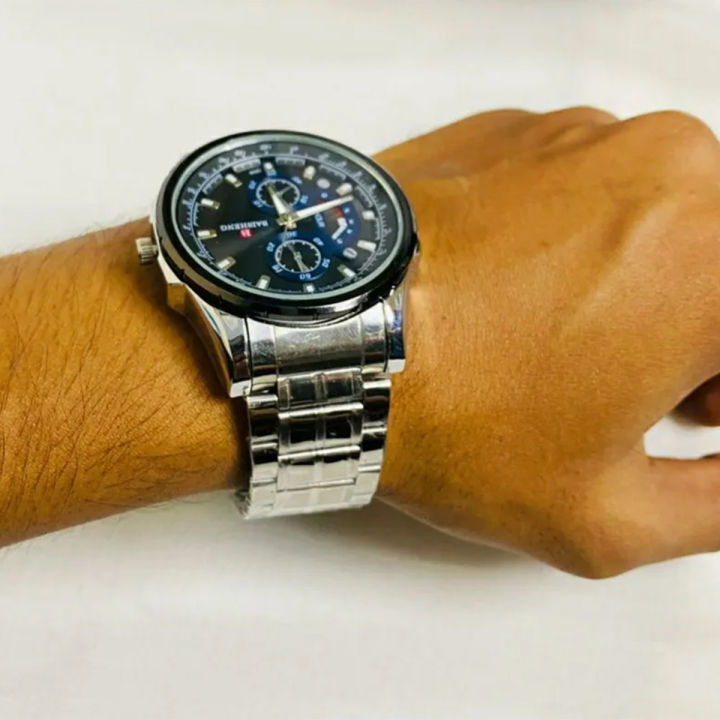 BAISHENG%20High%20Quality%20Luxury%20Men's%20Quartz%20Watch%20Waterproof%20Luminous%20Calendar%20Stainless%20Steel%20Strap%20Wristwatch%20For%20Men%20-%20Image%202