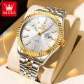 OLEVS Watch For Women Waterproof Sale Original Casual Elegant Luxurious Stainless Steel Gold Not Faded calendar Quartz (1 Year Warranty) 5593.
