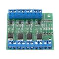PWM MOS FET Module 4-Channel PLC Amplifier Circuit Board Driver 3-20V to 3.7-27VDC 10A. 