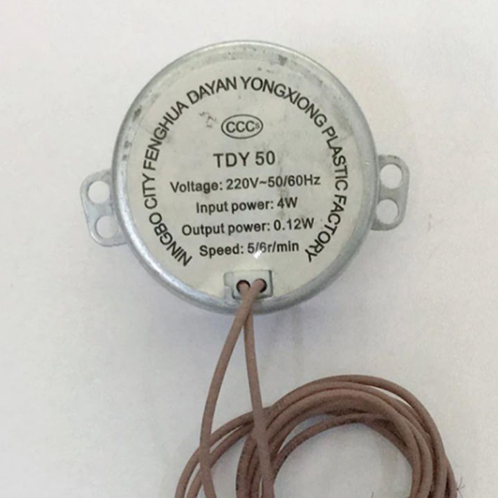Micro%20Synchronous%20Geared%20Motor%20AC%20220V%2050/60Hz%204W%204/5RPM%20Round%20Robust%20TYC-50%20Torque%204KGF.CM%20CW%20For%20Microwave%20Oven%20AC%20Motor%20Mini%20Fans%20-%20Image%202
