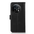 (New)For OnePlus 11 5G Crazy Horse Top Layer Cowhide RFID Leather Phone Case.