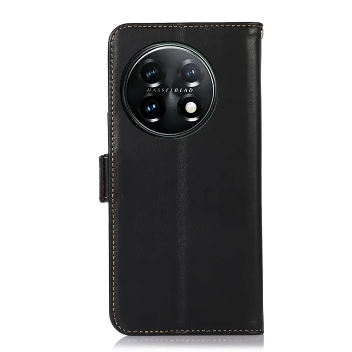 (New)For%20OnePlus%2011%205G%20Crazy%20Horse%20Top%20Layer%20Cowhide%20RFID%20Leather%20Phone%20Case%20-%20Image%203