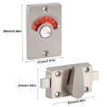Door Lock Indicator Stainless Steel Smooth Surface Wear-Resistant Durable Latch Indicating for Shopping Malls Public Toilets. 