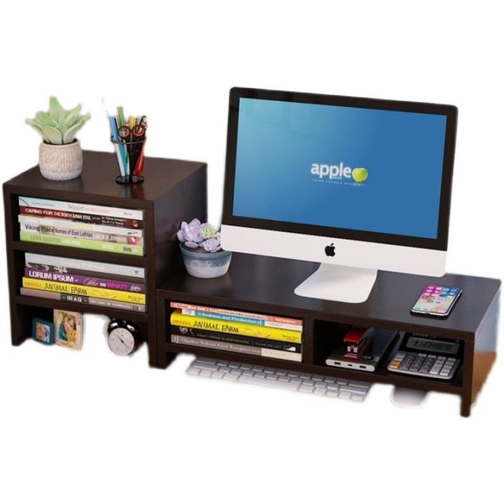 Cute%20computer%20elevated%20desk%20storage%20box%20artifact%20desktop%20monitor%20dormitory%20desk%20notebook%20rack%20-%20Image%207