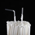 100/300Pcs Clear Individually Wrapped Boxed Drinking PP Straws Tea Drinks Straws.