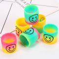 12Pcs Rainbow Magic Spring Colorful Rainbow Neon Plastic Cars Toy Party Supplies Boys Girls Easter Halloween Birthday Gift Toys. 