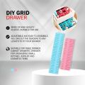D.I.Y. Storage Organizer Adjustable Drawers Shelves Household Free Combination Partition Space Saver Tools- Drawer Divider Organizer 4 PCs/set.