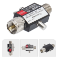 Coaxial Arrester Bulkhead Surge Protector for Antennas Cable Accessories PL259 Thunder Arrestor Outside Stainless Steel Copper.