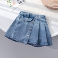 Baby Girl Summer Short Skirt 2024 New Princess Pleated Skirt for Girls Girls Wear Skirts Outside of Jeans. 
