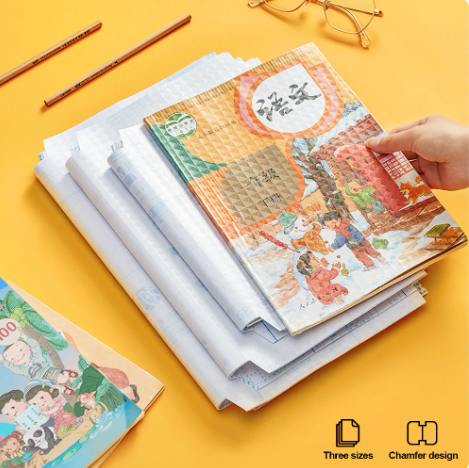 10%20Sheets%20A4%20Transparent%20Self%20Adhesive%20Book%20Cover%20Wrapper%20S/M/L%20Waterproof%20Book%20Wrap%20Paper%20Film%20Matte%20Clear%20Notebook%20Protector%20-%20Image%204