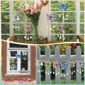 Wind Spinner DIY Painting Wind Chime Double Sided Paint Hanging Ornament for Garden Wind Spinner Butterfly 6 Pieces.