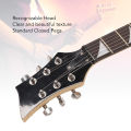 Electric Guitar Set Excellent Sound Quality Flame Shaped Yellow Beautiful Electric Guitar for Beginner for Practice.