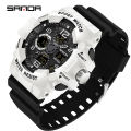 Sanda Men's Watches 50M Waterproof Quartz Wristwatch Sport Military LED Digital Watch for Male Relogios Masculino 3168.