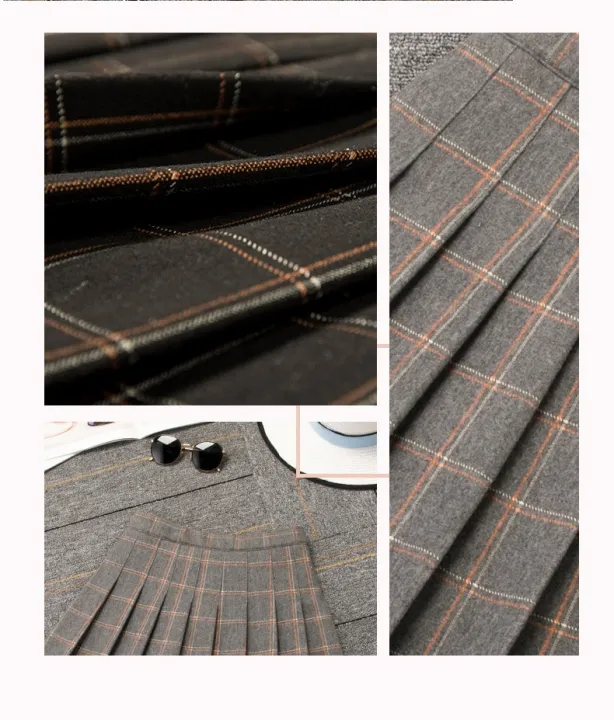 New%20Women's%20Fall/Winter%20Skirt%20High%20Waist%20Folded%20Skirt%20%20A-line%20above%20knee%20length%20Skirt%20tennis%20skirt%20-%20Image%208