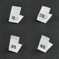 500Pcs Clothing Size Label Black Text White Garment Clothes T Shirt Dress Cloth Fabric Label Tag XS S M L XL 2XL 3XL 4XL 34*12mm Amour zii. 