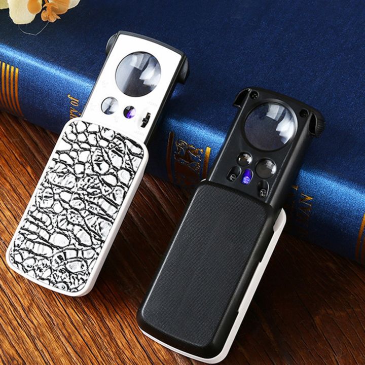Handheld%2030X%2060X%2090X%20Magnifying%20Glass%20Foldable%20Optical%20Lens%20Jewelry%20Appraisal%20Reading%20Monocle%20Magnifier%20Loupe%20with%20UV%20LED%20-%20Image%203