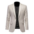Plus Size M-6XL Men Business Casual Blazer Solid Color Suit Jacket Dress Work Clothes Oversize Coats Male Brand Clothing Tuxedo Wearhouse.