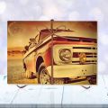 1 Scrapbook Photo Album Retro Style Truck Cover Accordion Foldable Photo Album DIY Scrapbook Handmade Crafts. 