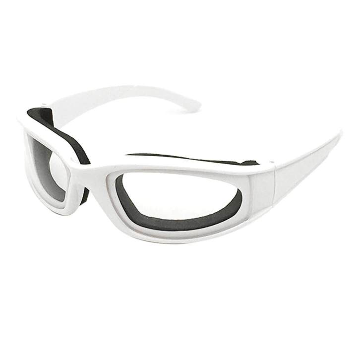 Unisex Tear Proof Cut Onion Goggles, Saftey Glasses for Kitchen, Cooking, BBQ, Cleaning, Cycling; Chopping Eye Protect Tool; Anti-tear, Anti-fog - White