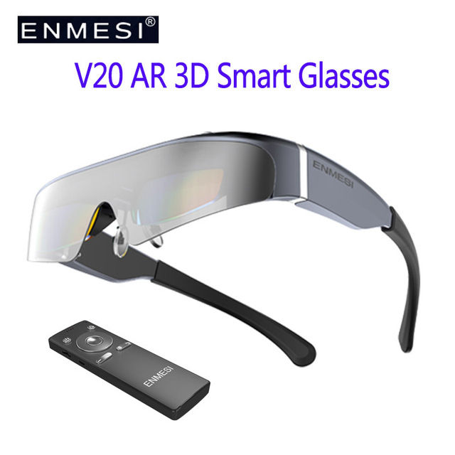 ENMESI V20 AR Smart Glasses All-in-One 3D 4K Display Headset Steam Computer Not VR Virtual Reality Metaverse Games