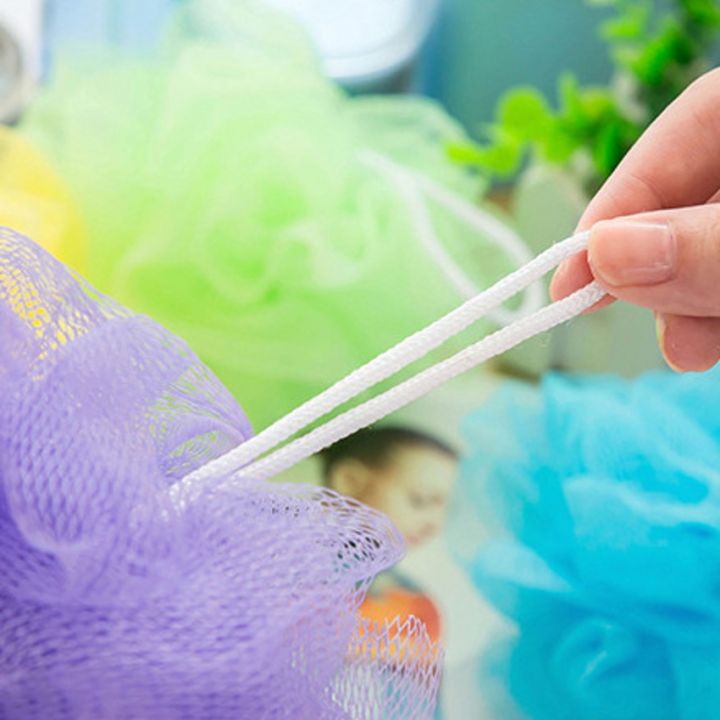 Sponge%20Flower%20Bath%20Ball%20Body%20Cleaning%20Shower%20Brush%20Nylon%20Scrubber%20Mesh%20Color%20Randomly%20-%20Image%203