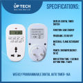 Weekly Programmable Digital Auto Timer-16A.