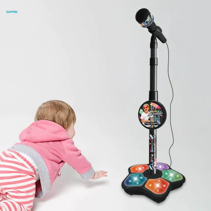 Music%20Sing%20Microphone%20Toy%20with%20Flashing%20Stage%20Lights%20Kids%20Microphone%20and%20Stand%20Girls%20Age%203+%20-%20Image%203