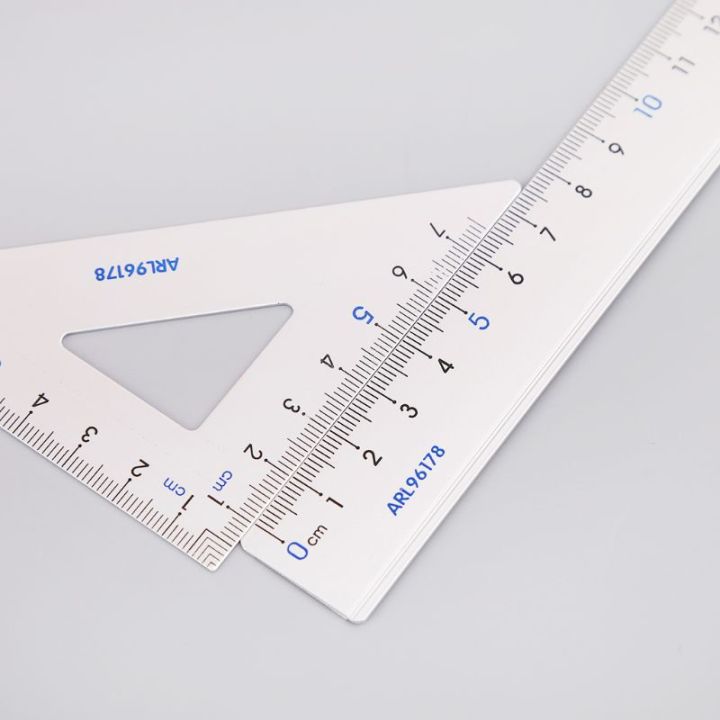 4Pcs%20Drawing%20School%20Supplies%20Set%20Square%20Triangle%20Ruler%20Aluminum%20Alloy%20Protractor%20-%20Image%206