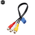1pcs For Car RCA Adapter VTR Cable For Toyota 6 Pin Blue AV Port connector for NSZT-W62G NSCT-D62D(N161) hot sale. 