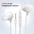 3.5MM/Type-C VIVO Headset Wired Control In-Ear Earphones Headphones With Microphone And Volume Control. 