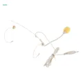 Headset Microphone Headworn Unidirectional Microphone with Upright Type Plug. 