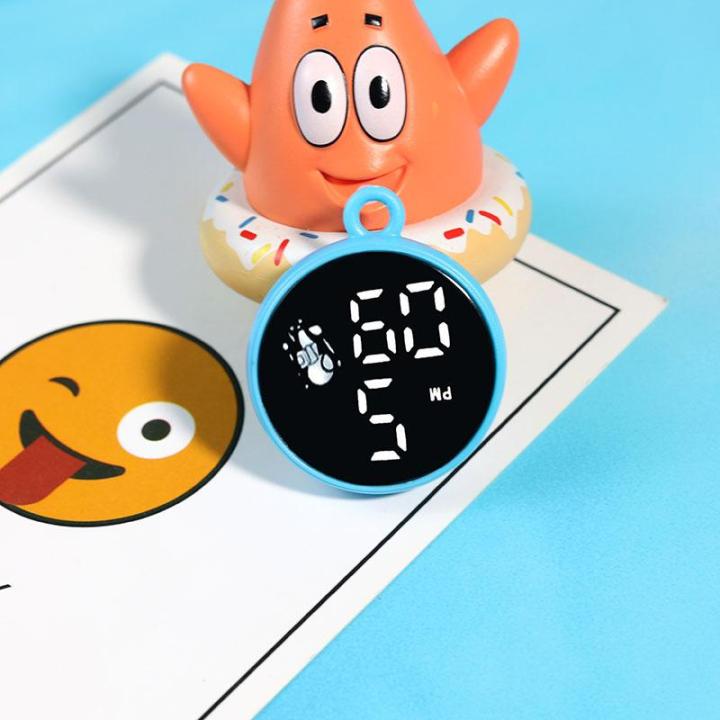 Blue Disney - Children's Digital Round Pendant Watch