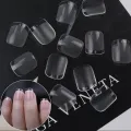 120pcs XXS Coffin Gelly Nail Tips Pre-shape Extra Short Press on Nails for Small nail bed Extension Home DIY Salon. 