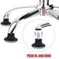 BRADOO- 5Pcs Bell Glides Replacement Office Chair Wheels Stopper Office Chair Swivel Caster Wheels, 2 Inch Stool Bell Glides.