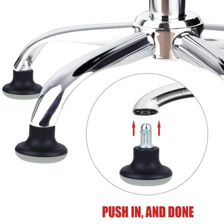 BRADOO-%205Pcs%20Bell%20Glides%20Replacement%20Office%20Chair%20Wheels%20Stopper%20Office%20Chair%20Swivel%20Caster%20Wheels,%202%20Inch%20Stool%20Bell%20Glides%20-%20Image%203