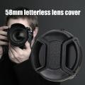 Universal High-end 58mm Camera Lens Cap Holder Lens High Quality Cover For Canon Nikon Olypums Fuji Lumix Accessories.