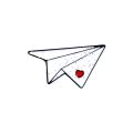 【beauty code store】Glitter Paper plane paper boat Enamel badge origami brooch Paper maiden Cowboy lapel pins.