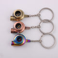 Mini Turbo Turbocharger Keychain Spinning Turbine Key Chain Ring Keyring MJD. 